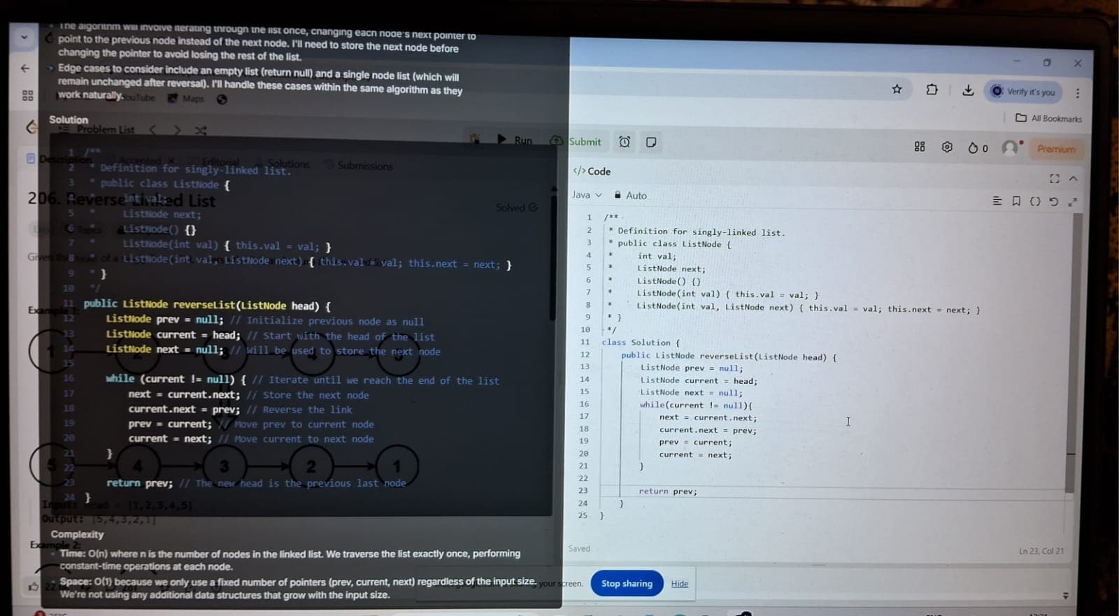 Screen sharing